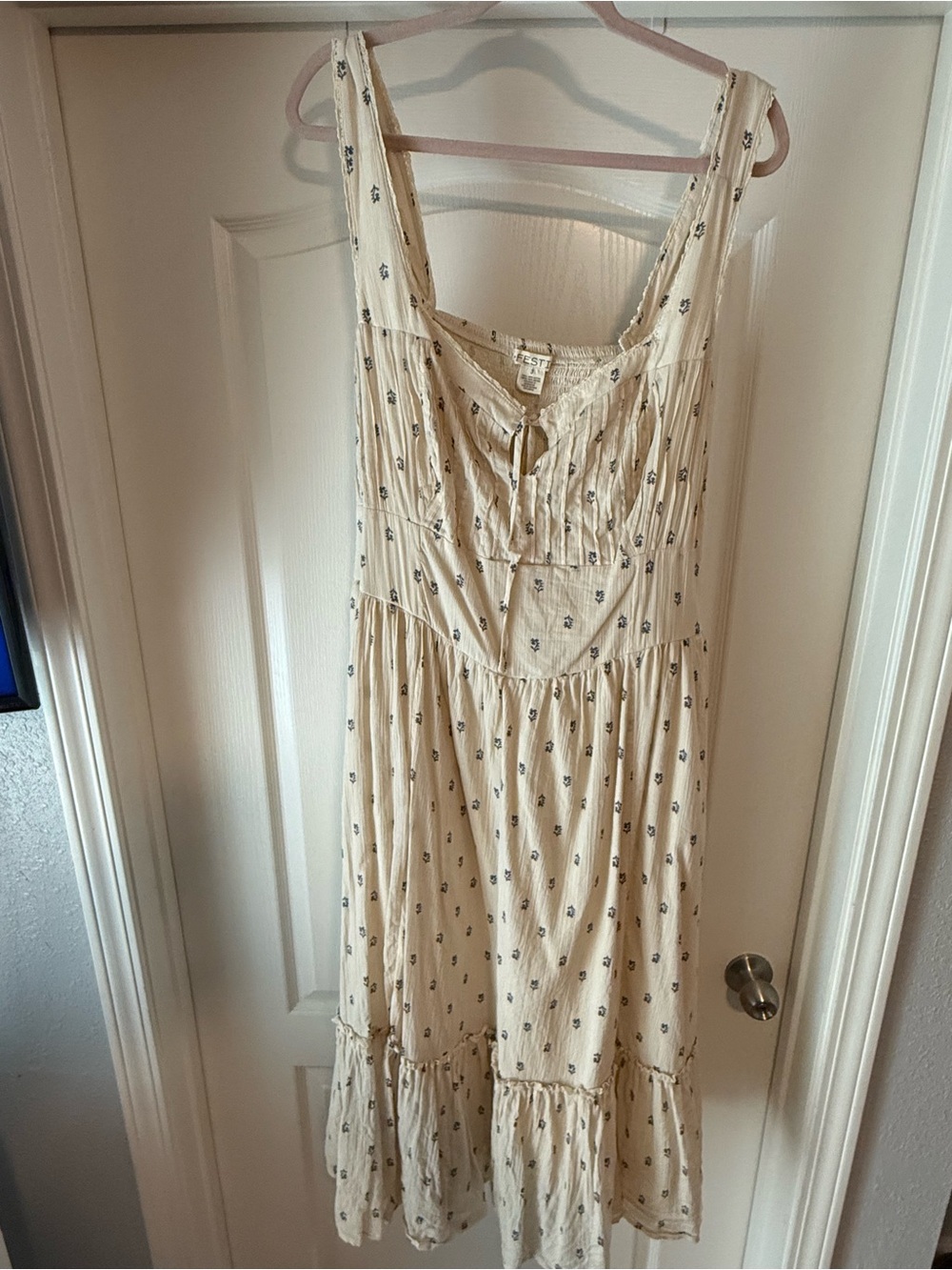 Torrid Festi Boho Cream Floral Sleeveless Maxi Dress